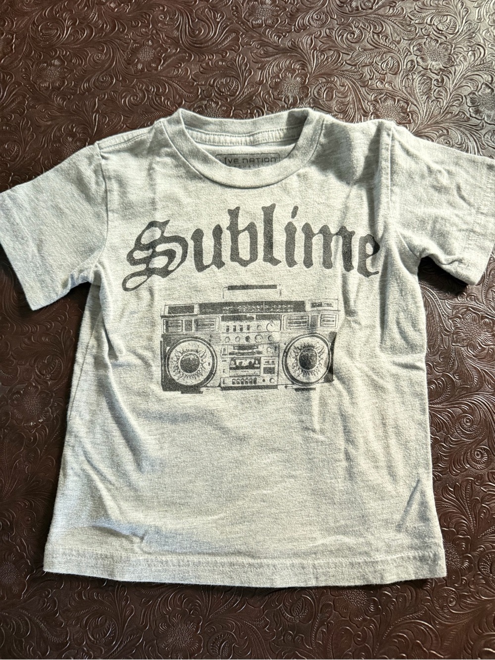 Live Nation Kids Grey Sublime Boombox Graphic Tee